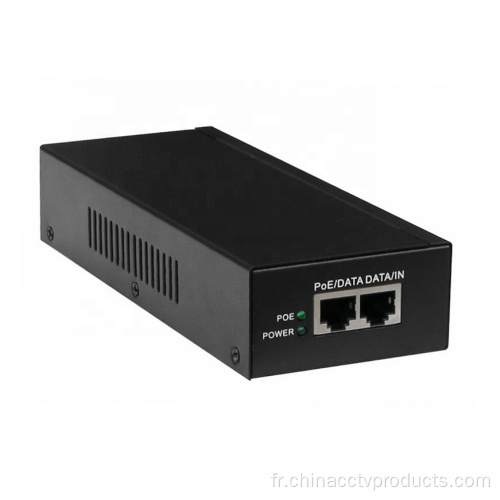 60W 90W 100W 1G / 2,5G / 10G Gigabit Poe Injecteur